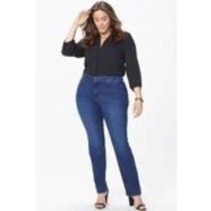 NWT NYDJ Marilyn Straight Jeans In Plus Size 24W